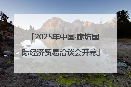 2025年中国·廊坊国际经济贸易洽谈会开幕