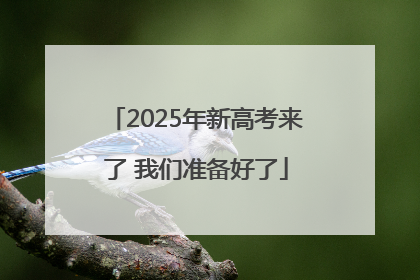 2025年新高考来了 我们准备好了