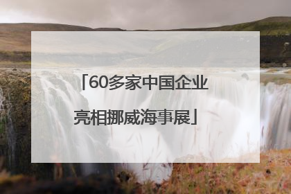 60多家中国企业亮相挪威海事展
