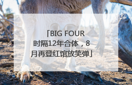 BIG FOUR时隔12年合体，8月再登红馆放笑弹