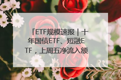 ETF规模速报｜十年国债ETF、短融ETF，上周五净流入额均超20亿元