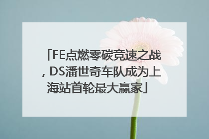 FE点燃零碳竞速之战，DS潘世奇车队成为上海站首轮最大赢家