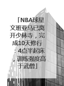 NBA球星文班亚马已离开少林寺，完成10天修行：4点半起床，训练强度高于武僧